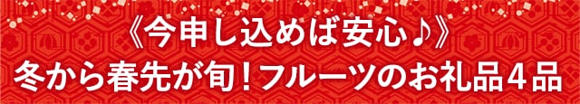 《今申し込めば安心♪》冬から春先が旬！フルーツのお礼品４品
