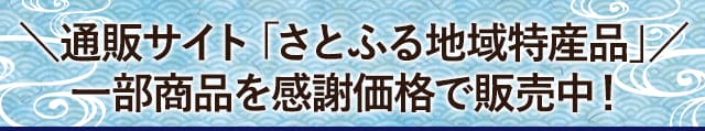 ＼通販サイト「さとふる地域特産品」／一部商品を感謝価格で販売中！
