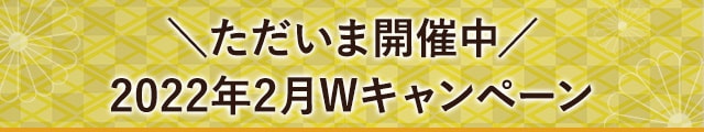 ＼ただいま開催中／2022年2月Wキャンペーン
