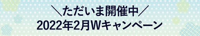 ＼ただいま開催中／2022年2月Wキャンペーン開催中