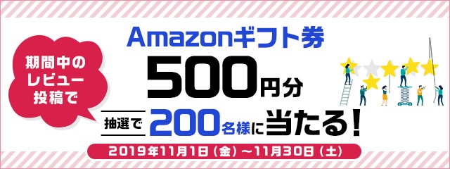 レビュー投稿キャンペーン2019年11月度