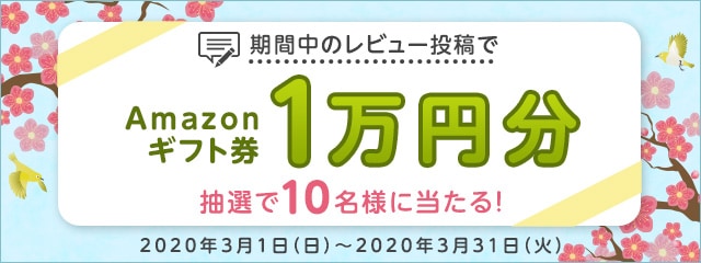 レビュー投稿キャンペーン2020年3月度