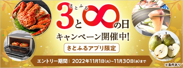 2022年11月 【さとふるアプリ限定】さとふるの日キャンペーン