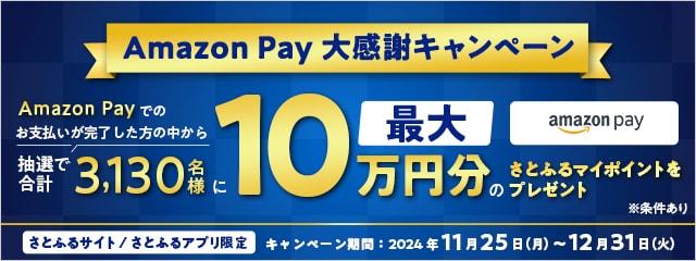 【さとふるサイト/さとふるアプリ限定】Amazon Pay大感謝キャンペーン