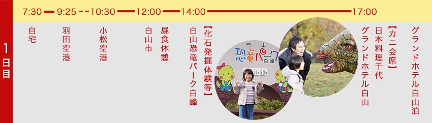 ツアースケジュール1日目
