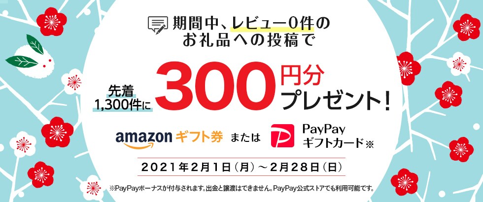 ふるさと納税 お礼品レビュー投稿キャンペーン2021年2月度