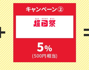 キャンペーン②:5%