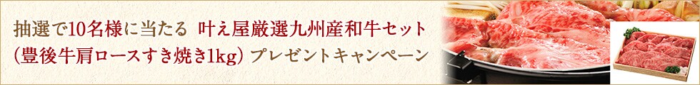 福岡県上毛町にふるさと納税で叶え屋厳選九州産和牛セット（豊後牛肩ロースすき焼き1kg） プレゼントキャンペーン