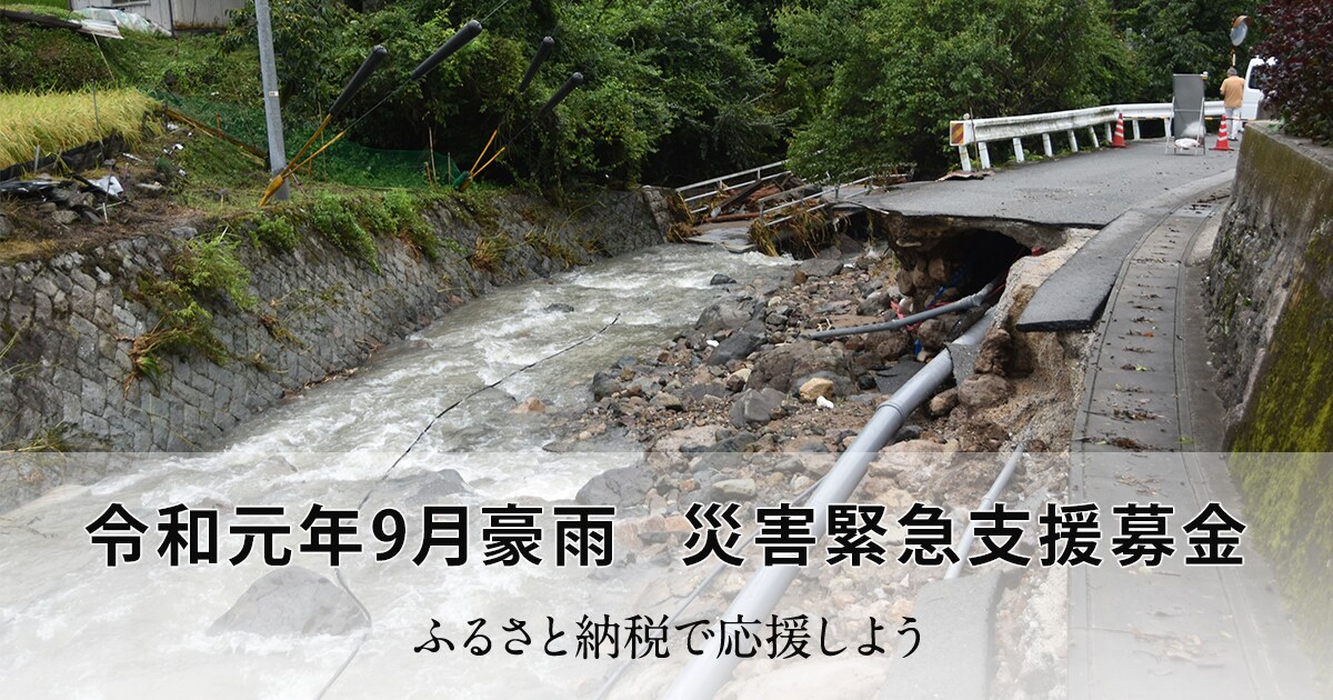 令和元年9月豪雨 災害緊急支援募金 ふるさと納税サイト「さとふる」