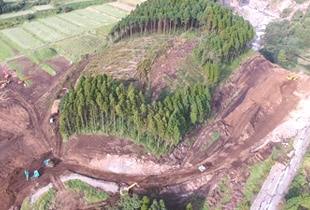 平成29年夏の復旧を目指す阿蘇長陽大橋
