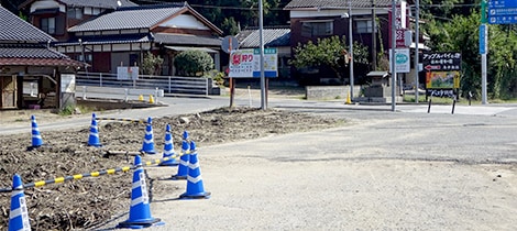 被災3ヵ月後の山田交差点
