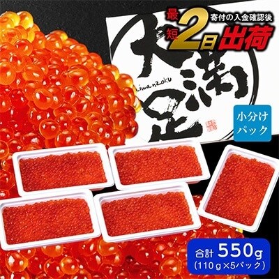 鱒 いくら 醤油漬 110g×5パック　合計約550g 海鮮 小分け