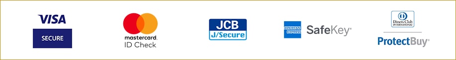 VISA SECURE・Mastercard ID Check・JCB J/Secure・AMERICANEXPRESS SafeKey・Diners Club ProtectBuy