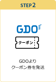 STEP2 GDOよりクーポンを発送