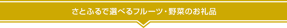 フルーツ・野菜のお礼品