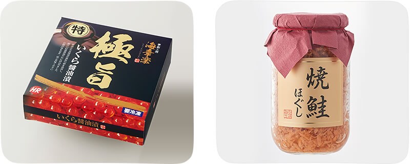 厳選した北海道産鮭の卵を、特製醤油だれに漬込んだプチプチのいくら。 イメージ