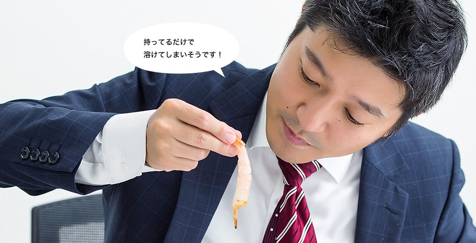 持ってるだけで溶けてしまいそうです!