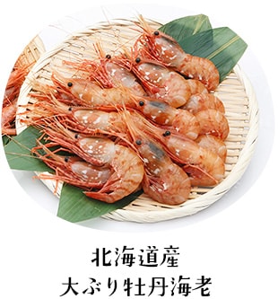 北海道産 大ぶり牡丹海老