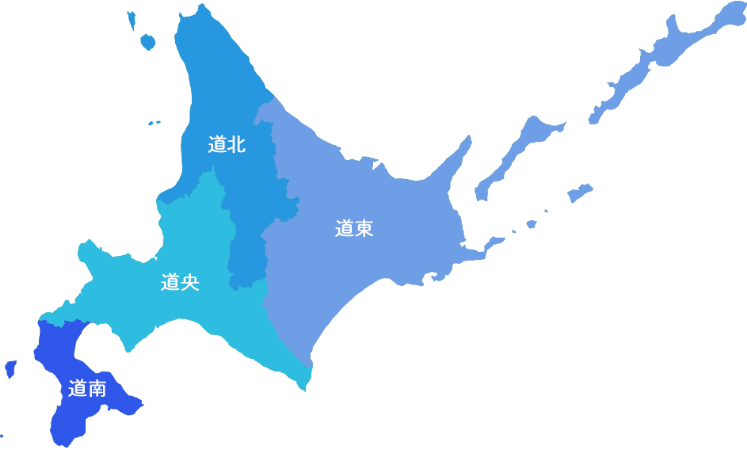 北海道の地図