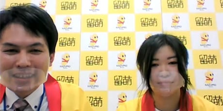 留萌市役所 加藤さん、留萌市地域おこし協力隊 佐伯さん