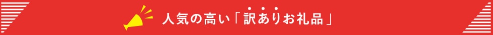 人気の高い「訳ありお礼品」