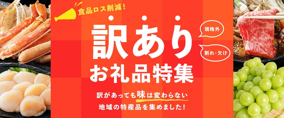 訳ありお礼品特集
