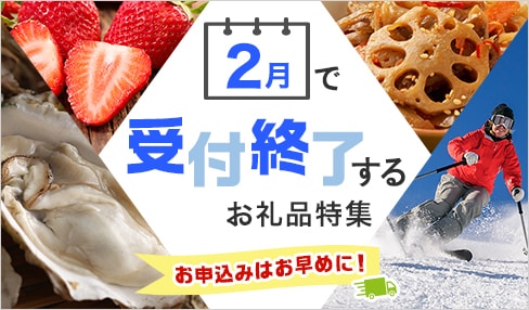 2月で受付終了するお礼品特集