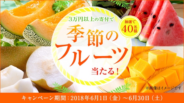 季節のフルーツプレゼントキャンペーン ふるさと納税サイト さとふる
