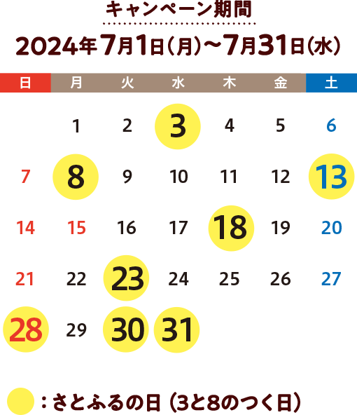2024年7月 【さとふるアプリ限定】さとふるの日キャンペーン