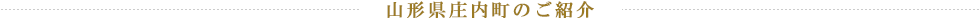 山形県庄内町のご紹介