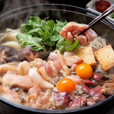 「はかた一番どり」鶏すき(鶏のすきやき)セット(2人前×2)<×3セット>