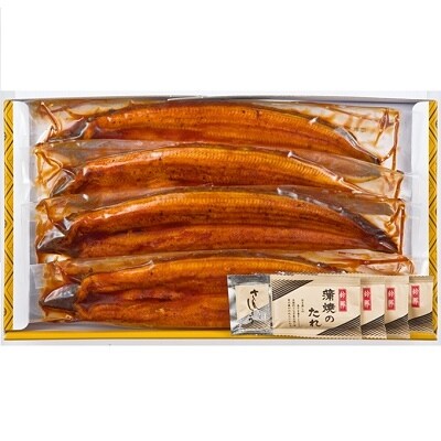 天然地下水育ち!鹿児島県産うなぎ蒲焼4尾