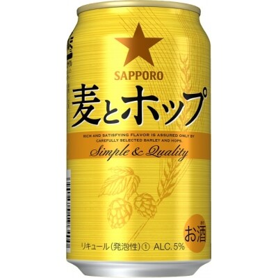 【毎月お届け定期便】地元名取生産 麦とホップ 350ml 24缶を12回お届け
