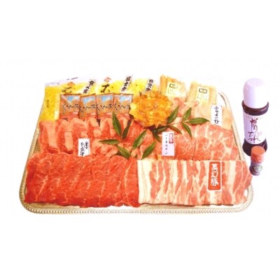 逸品!バーベキューセット(牛肉・鶏肉・富士宮やきそば等)