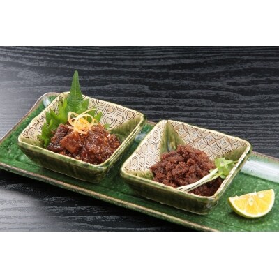 陣中 牛タンラー油2個 と 牛タンそぼろ1個 詰合せ
