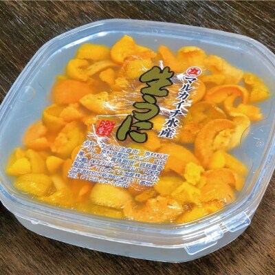 エゾバフンウニ【塩水生ウニ100g】