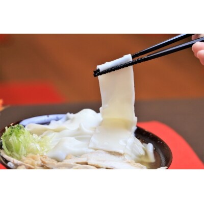かほく谷地の冷たい肉帯麺(うどん)(生麺8人前) F-017