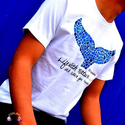 TOKUNOSHIMA発ブランド OBORA　Tシャツ　【LifeWithNature(WHITE)