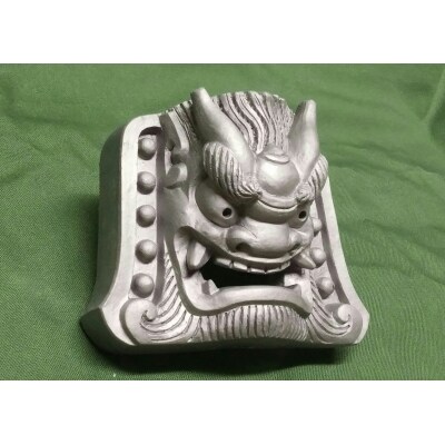 守護鬼瓦シリーズ・宝珠鬼面 H064-001
