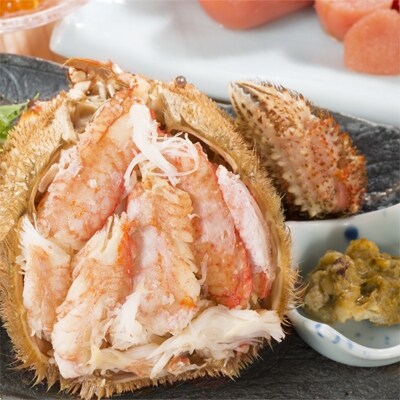 新物!2019年水揚げ 堅蟹毛ガニ2尾(350g~450g)