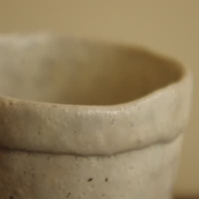 粉引　夫婦湯呑