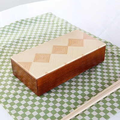 「結粋」:お弁当箱(L)摺漆仕上げ