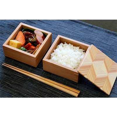 「結粋」:お弁当箱(こ重S2段)ウレタン塗装仕上げ