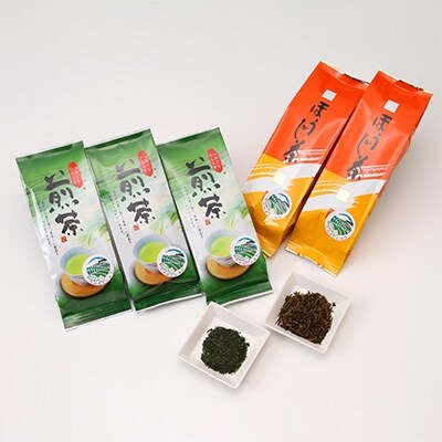 普段使いの銘茶揃え(煎茶とほうじ茶セット)
