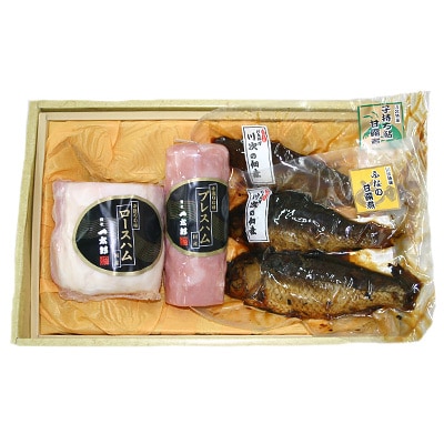 【養老町特産】ハムと甘露煮等の詰め合わせセット 計5品