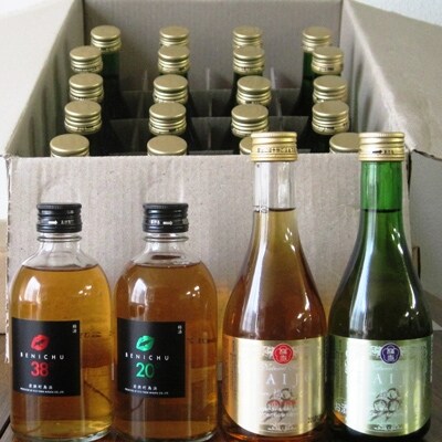 若狭の梅酒ざんまい4種セット(300ml×24本)