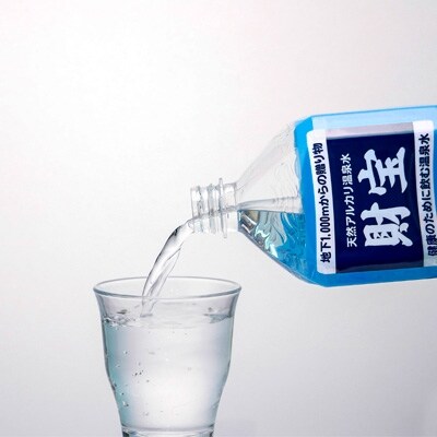 天然アルカリ温泉水 「財宝」2L×12本