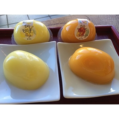 宮崎の元気印マンゴーぷりんと日向夏ぷりんのセット