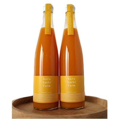 ハラハチファーム　100%トマトジュース(オレンジ)(500ml×2本)