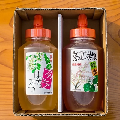 南魚沼産はちみつ&国産はちみつセット【1kg×2本】